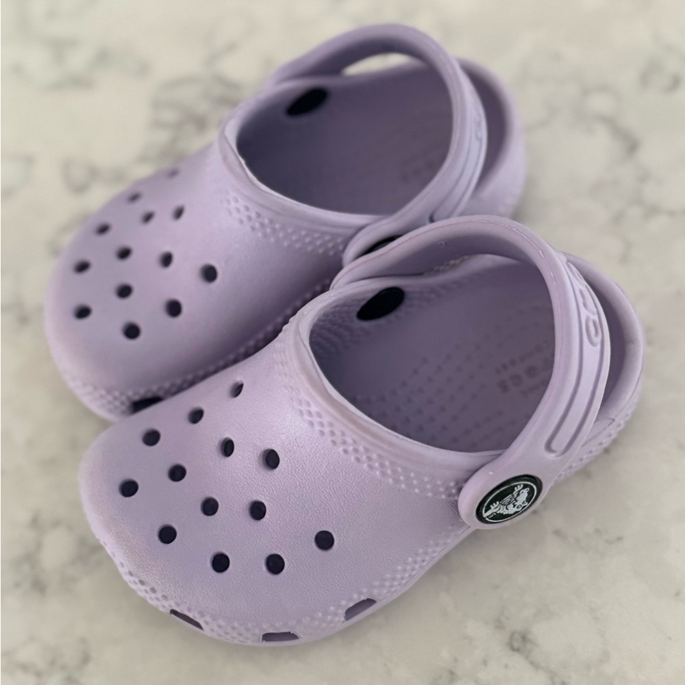 Light Purple Toddler CROCS Size 5